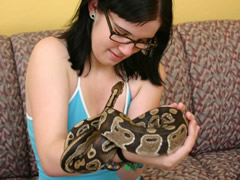 Snake sex teen